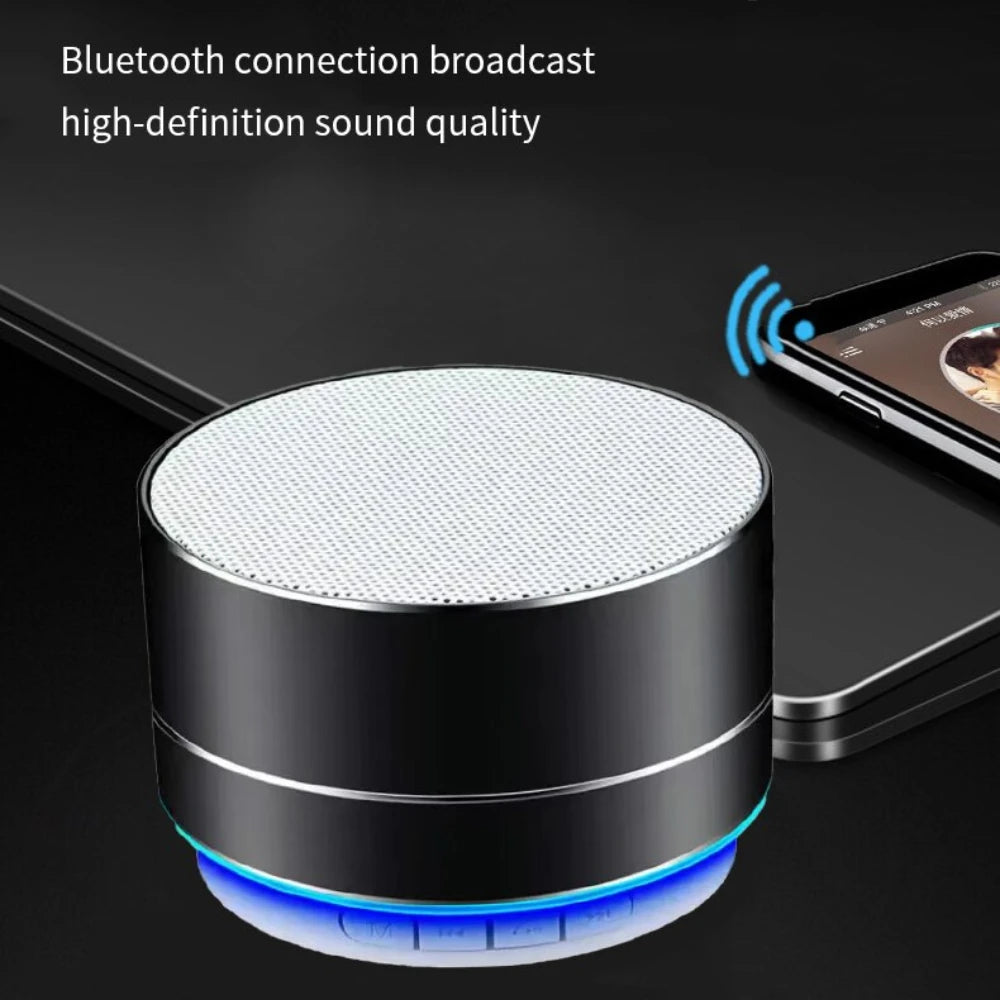 A10 Outdoor Subwoofer Mini Portable Speaker FM Radio Music Speaker Aluminum Alloy Wireless Speaker