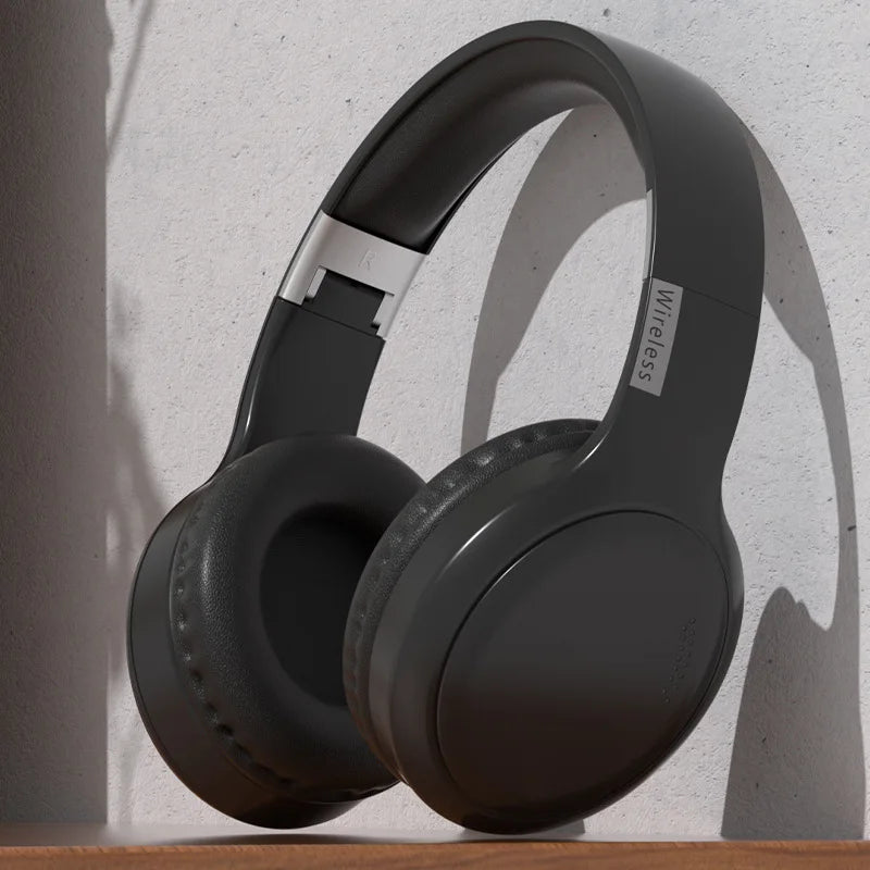 Wireless Bluetooth Headphones Over Ear HIFI Stereo Headsets Noise Reduction Sports Gaming Earphones Music Player with Mic Gifts