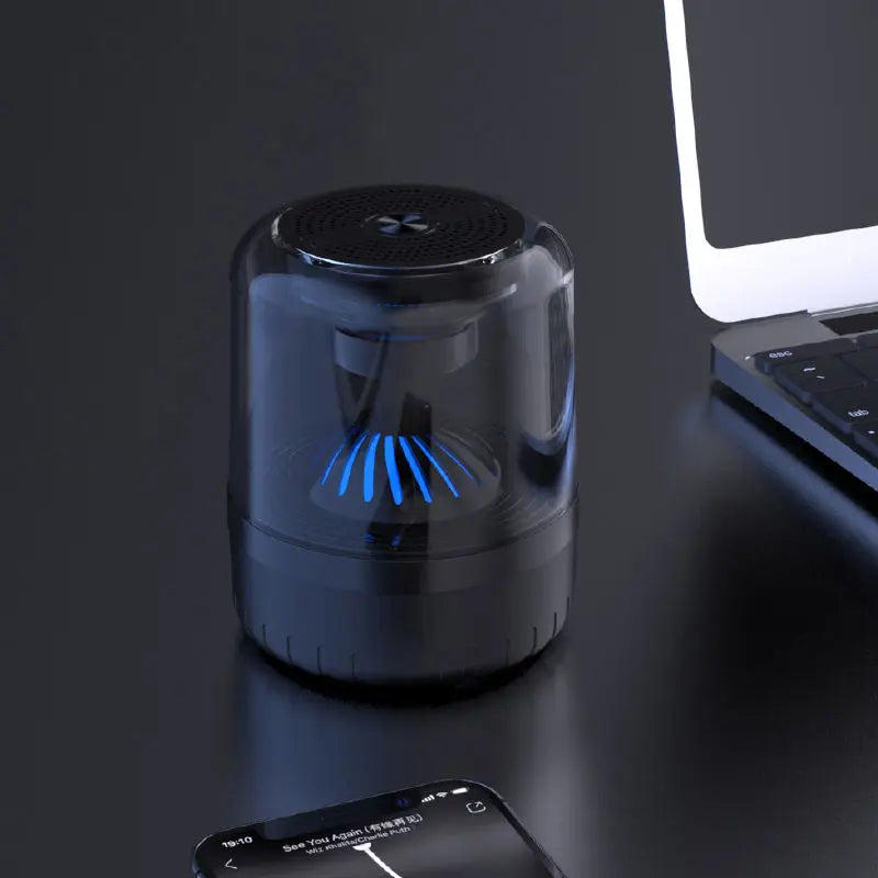 Bluetooth 5.0 Portable LED Speaker Life Home Small MINI Outdoor Real Wireless Sound Boxes with Smart Five Colorful Lights