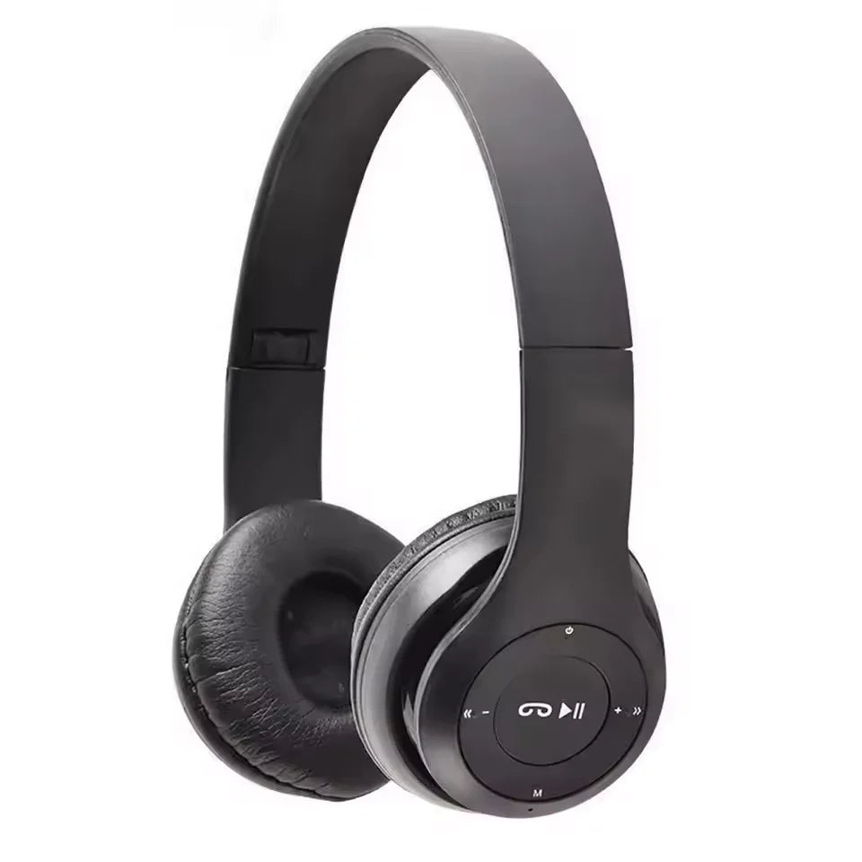 2026 New Wireless Bluetooth Over-Ear Stereo Headphones P47 Foldable Wireless Sports Gaming Headset Compatible for iPhone Xiaomi