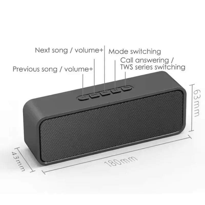 Home Audio Computer Subwoofer Portable Car Radio Outdoor Large Capacity Mobile Phone Wireless Bluetooth Speaker