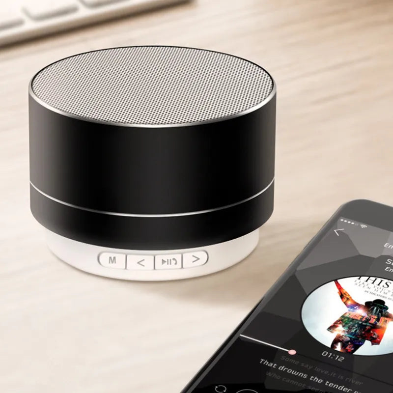 Portable Wireless Bluetooth Speaker Music Stereo Surround Mini Outdoor Subwoofer Speaker Colorful Led Light Small Audio Player