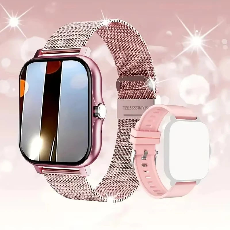 LAXASFIT 2025 New Smart Watch Bluetooth Call Message Reminder Man Woman Gift Full Touch Screen Sports Fitness Smart Watch