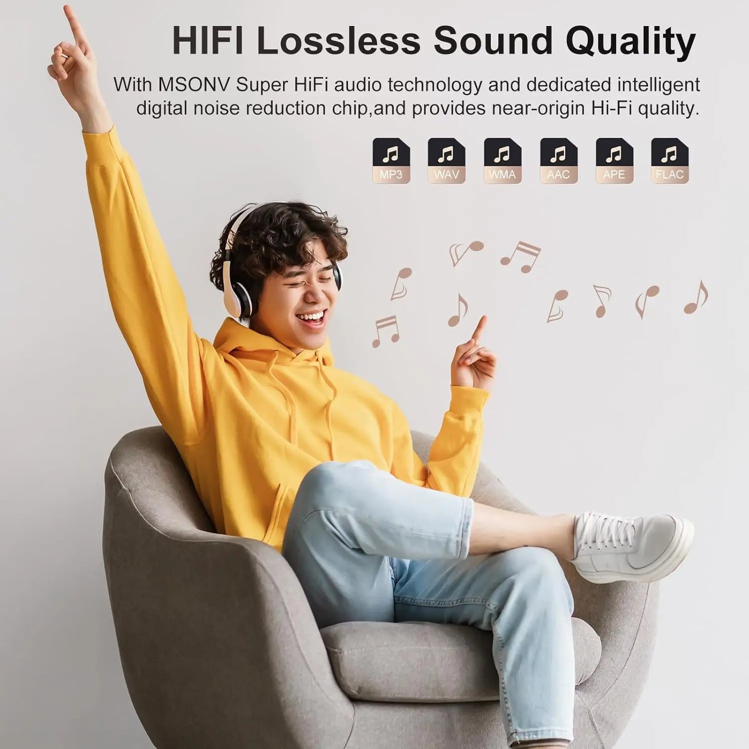 64GB/128GB MP3 Player with Bluetooth MECHEN Portable MP3 Touch Screen Music Player with HiFi Speaker, 2.4" Screen，up to 512GB