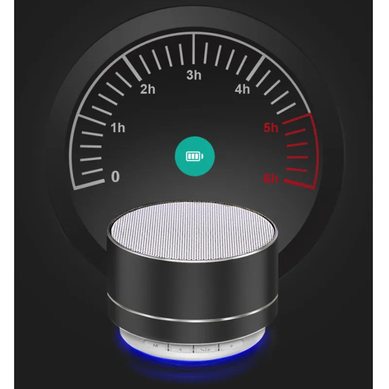 Portable Wireless Bluetooth Speaker Music Stereo Surround Mini Outdoor Subwoofer Speaker Colorful Led Light Small Audio Player